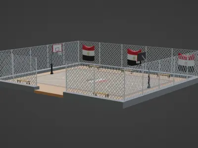Basketball Stadium - Egypt Low-poly 3D model