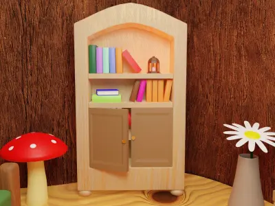 Tree stump Study Room  3D model