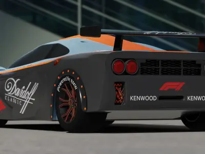 McLaren F1 GTR Low-poly 3D model