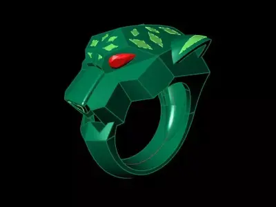 Panther de Ring size US 7 3D print model