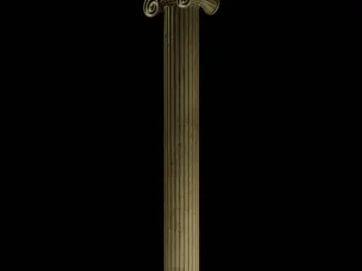 Ancient Pillar Model - Ionic Capital Model 3D model