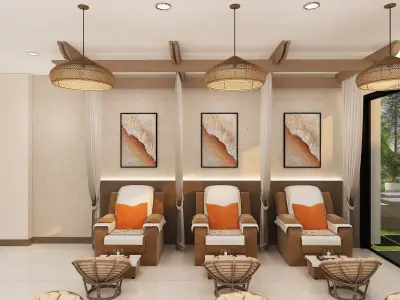 Foot spa interior design 3D model