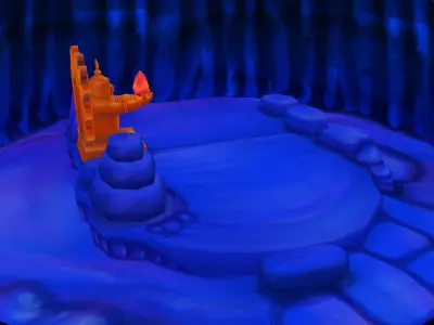 Game Low Mode - Desert Lights 03 3D model