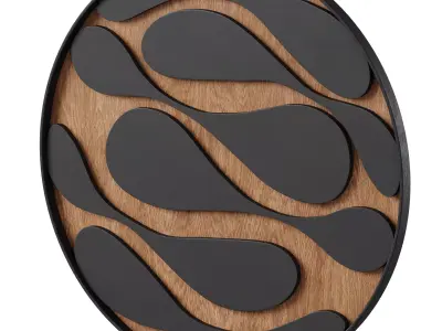 Rustic Wood Wall Art by Woodboz Wall Art 3D model