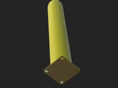 Safety Bollard Free 3D model