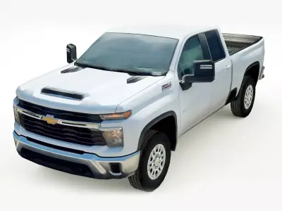 Chevrolet Silverado 2500 HD 2024 Low-poly 3D model