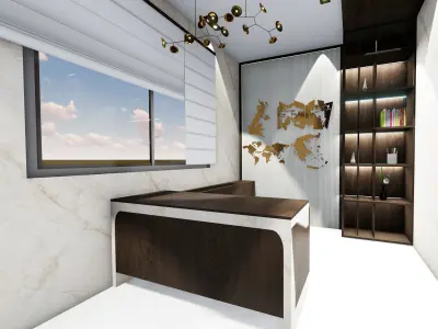 banquet hall design 3D model