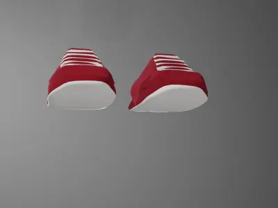 Sport Shoes Stylized low poly Low-poly 3D model