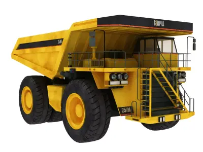 Dump Truck Low-poly 3D model by gayan220