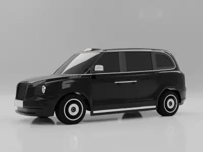 London Taxi-Levc TX 2017 3D Model 3D model
