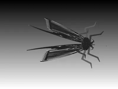 Sheet metal butterfly Free 3D model