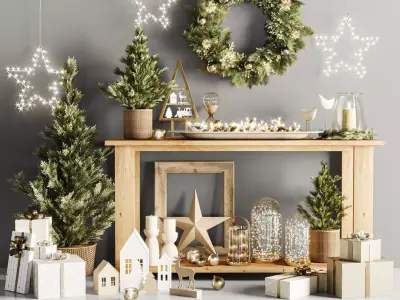 Christmas Decoration Set 3D model