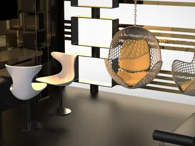 booth design for a generic brand 3D model