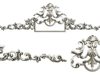 Classic carved 221 3D model