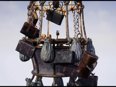 SteamPunk Victorian Vehicles Low-poly 3D model