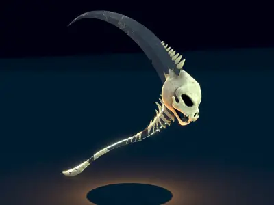 Reaper Scythe- Weapon Design 3D model
