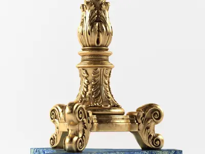 Classic floor lamp BALDI 3D model