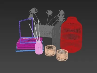 Decorative set 004 3D model