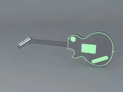 Gibson Fantasy guitar Free 3D model