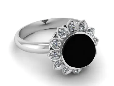 Luxury Wedding Ring 3d Printable Model 3D print model