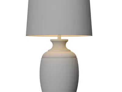 Rustic Southwest Country Nightstand bedside Provence Table Lamp  3D model