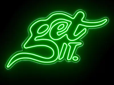 Get It Neon Sign 3D model