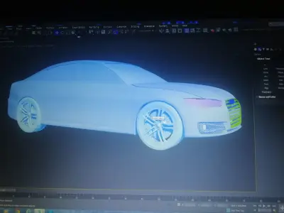 car Audi A6 Low-poly 3D model