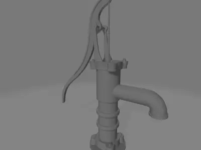 Handpump high poly  3D model