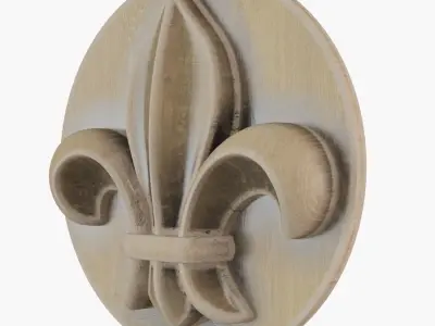 french lily 3D print model