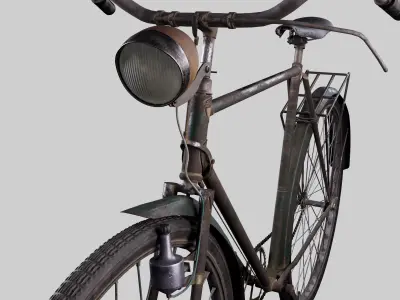 Vintage Rusty Bike 3D model