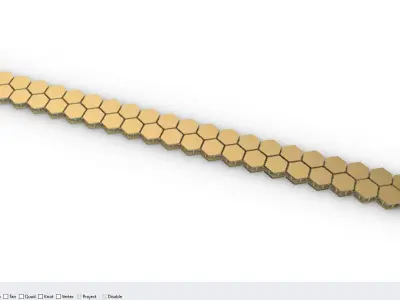 Bee Chain 2rows and 3rows 3D print model