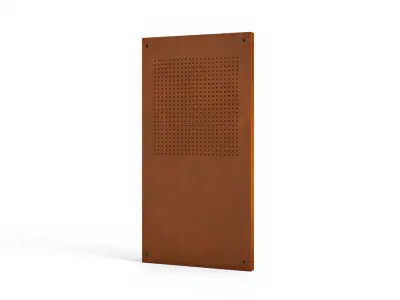 Rustic Metal Wall Panel Model Pack Low-poly 3D model