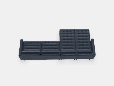 LANDSKRONA 5-seat sofa 6 Low-poly 3D model
