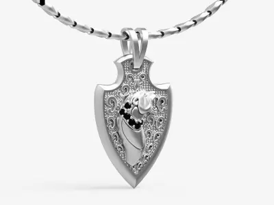 fashion Tiger Pendant Silver Gold  Print 3D print model