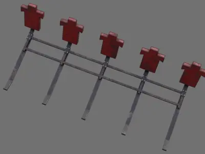 Football Tackling Dummy 1B Low-poly 3D model