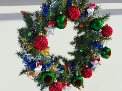 Christmas Wreath 3D model
