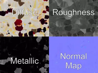 Magical Meringue Cake Fantasy model pack Low-poly 3D model