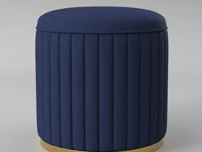 Nordic Luxury Dressing Table Macaron 3D model