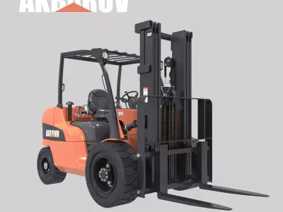 CAT Forklift Manual Loader 3D model