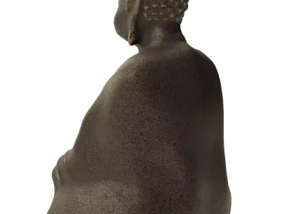 Seated Shakyamuni - Decorative Statue 3D model