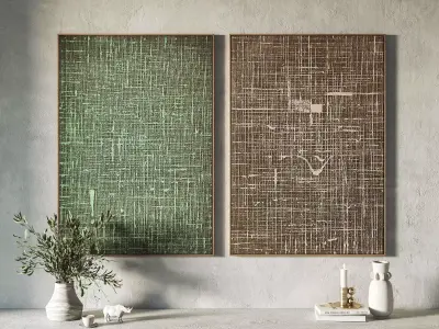 decorative Modern hanging painting 3D model