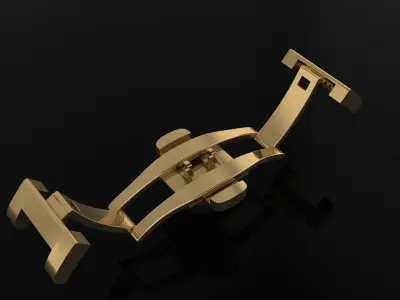 DRAGON BRACELET WITH BUTTERFLY CLASP 3D print model