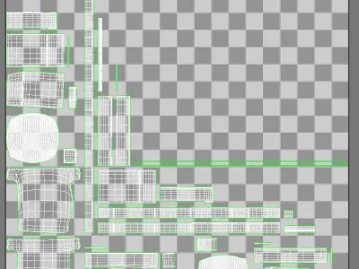 armchair sofa with armrests 3D model