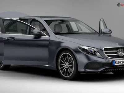 Mercedes E Class Avantgarde 2017 3D model