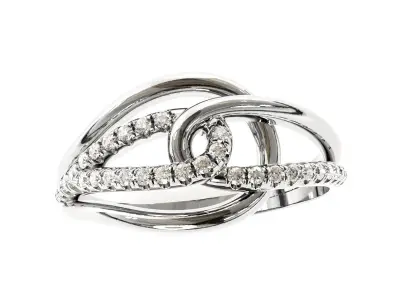 Luxury fancy ring 3D print model