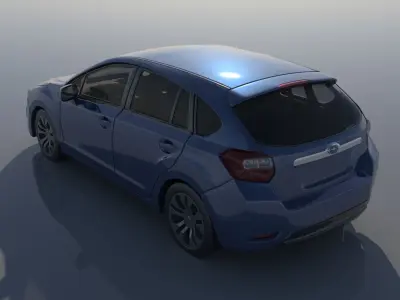 Subaru Impreza 2013 Hatchback  3D print model