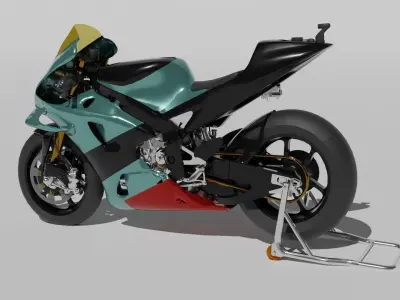 yamaha yzr m1 non sponsored 3D model