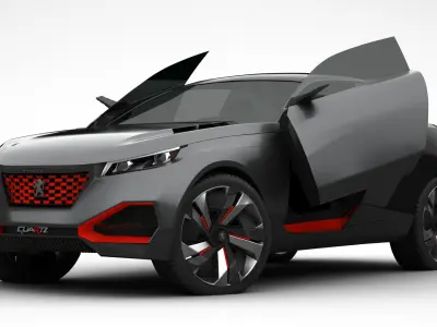 Peugeot Quartz Concept 2015 3D model