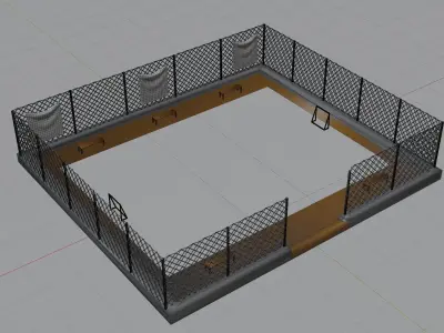 Soccer Stadium - Spain Low-poly 3D model