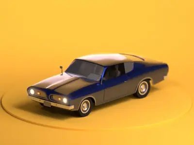 Plymouth barracuda 3D model